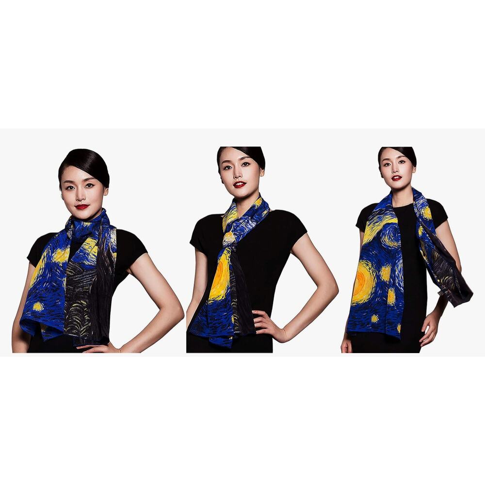 Van Gogh Starry Night Silk Scarf